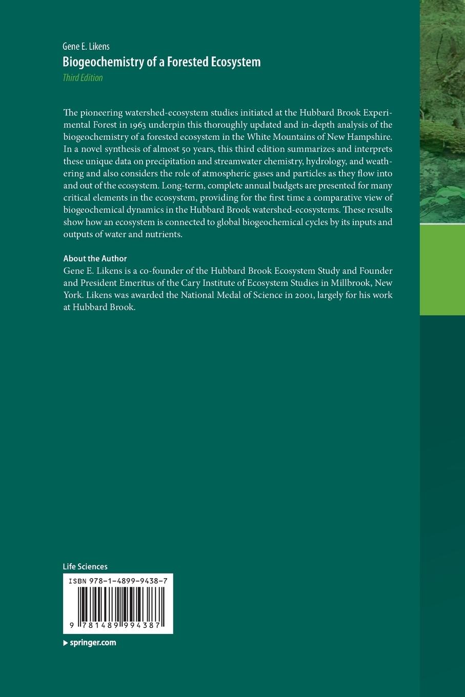 Rückseitencover Biogeochemistry of a Forested Ecosystem