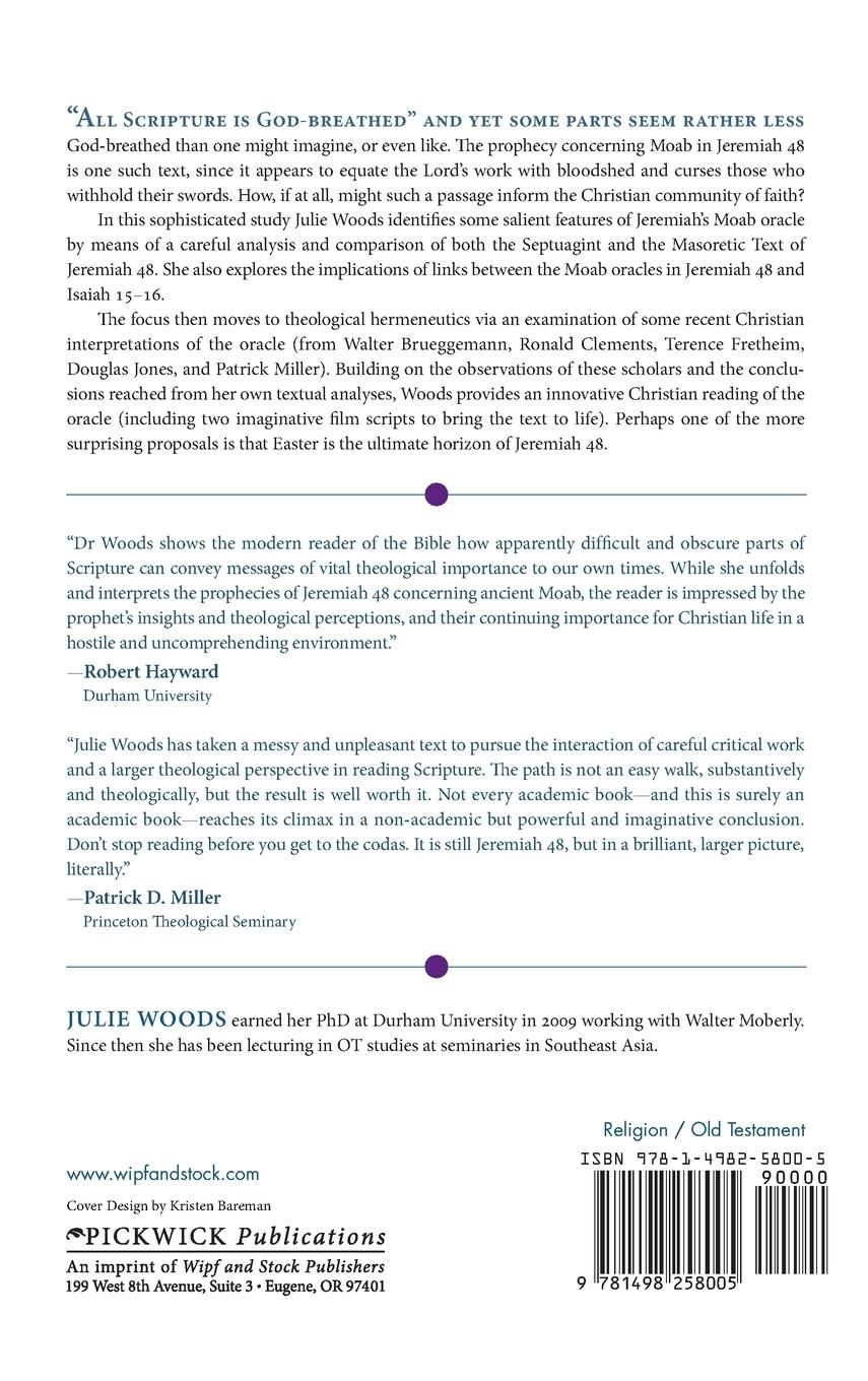 Rückseitencover Jeremiah 48 as Christian Scripture