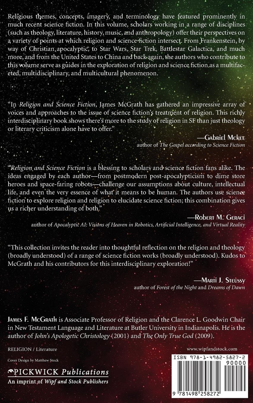 Rückseitencover Religion and Science Fiction