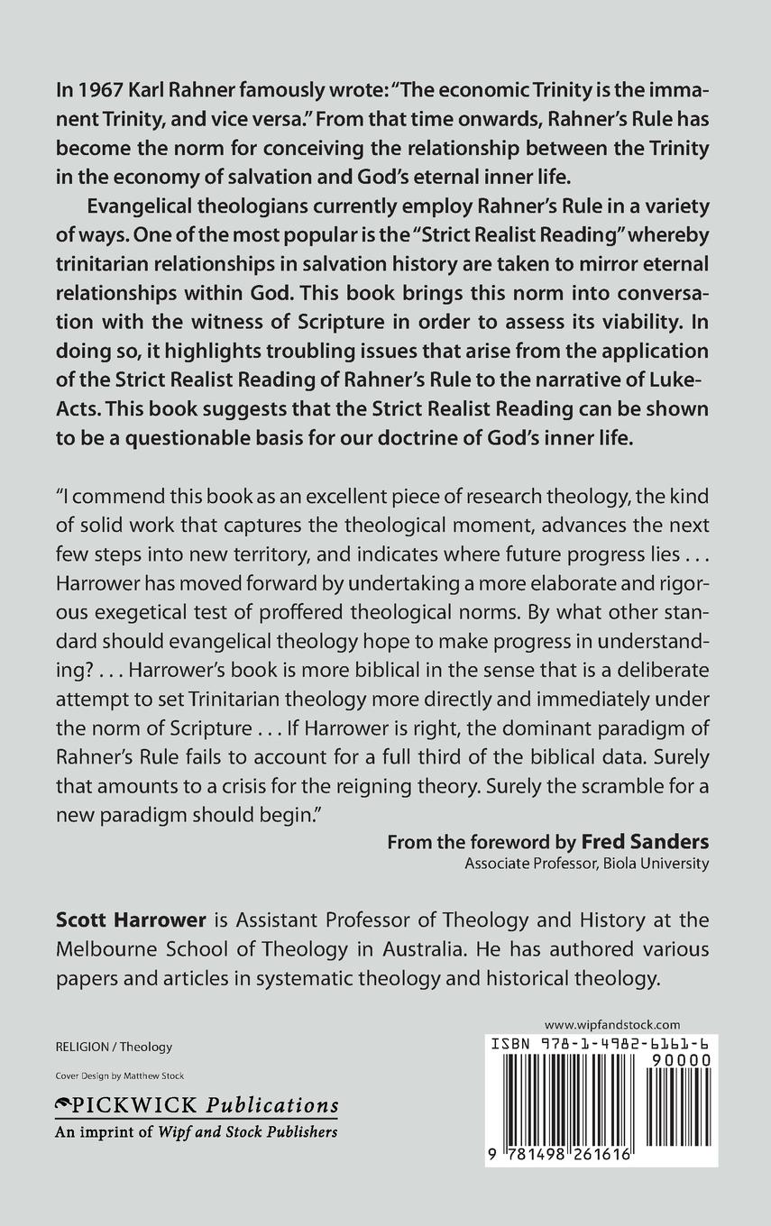 Rückseitencover Trinitarian Self and Salvation