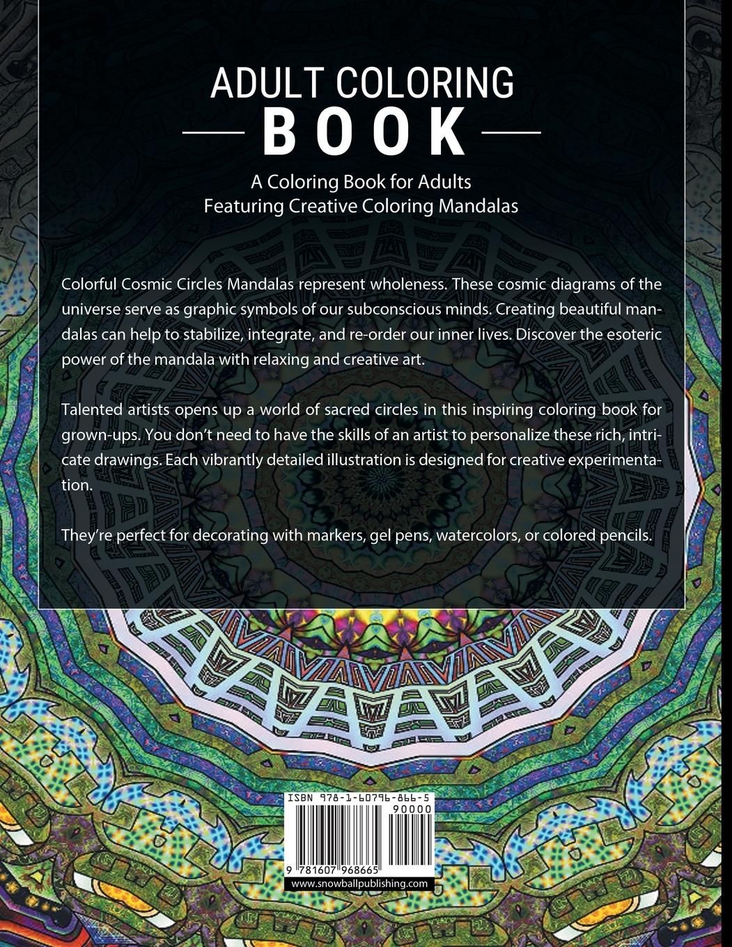 Rückseitencover Adult Coloring Books Stress Relieving