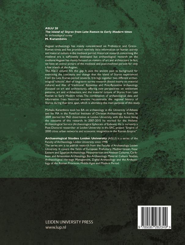 Rückseitencover The Island of Skyros from Late Roman to Early Modern Times