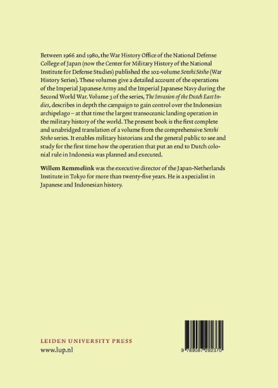 Rückseitencover The Invasion of the Dutch East Indies