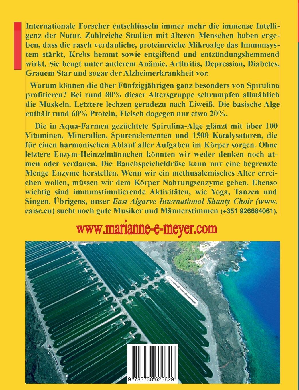 Rückseitencover Spirulina für ältere Menschen