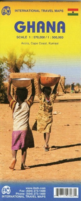Vorderes Coverbild Topographische Karte Ghana 1 : 570.000