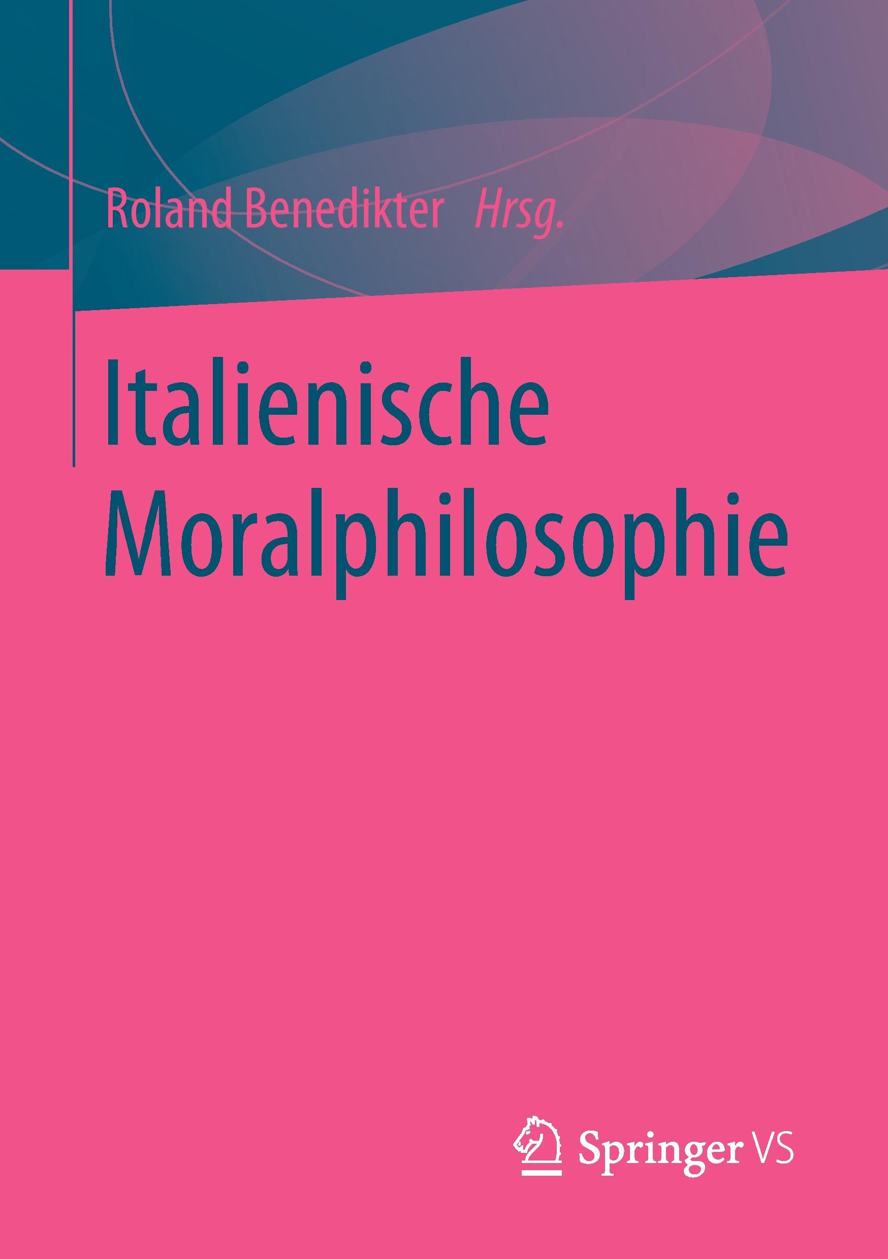 Vorderes Coverbild Italienische Moralphilosophie
