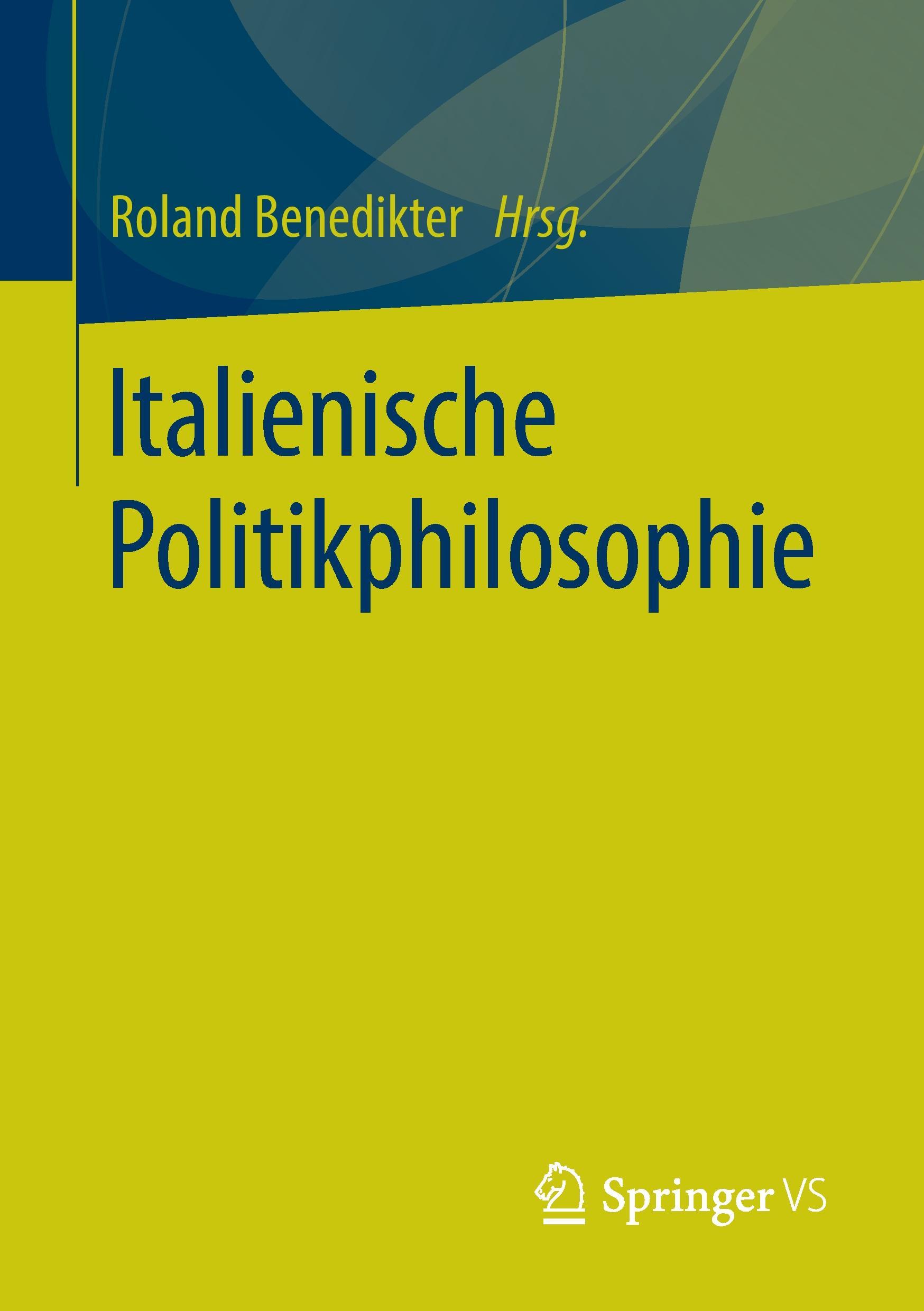 Vorderes Coverbild Italienische Politikphilosophie