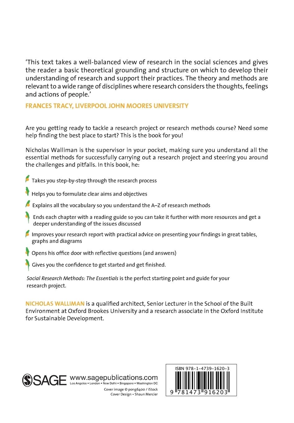 Rückseitencover Social Research Methods