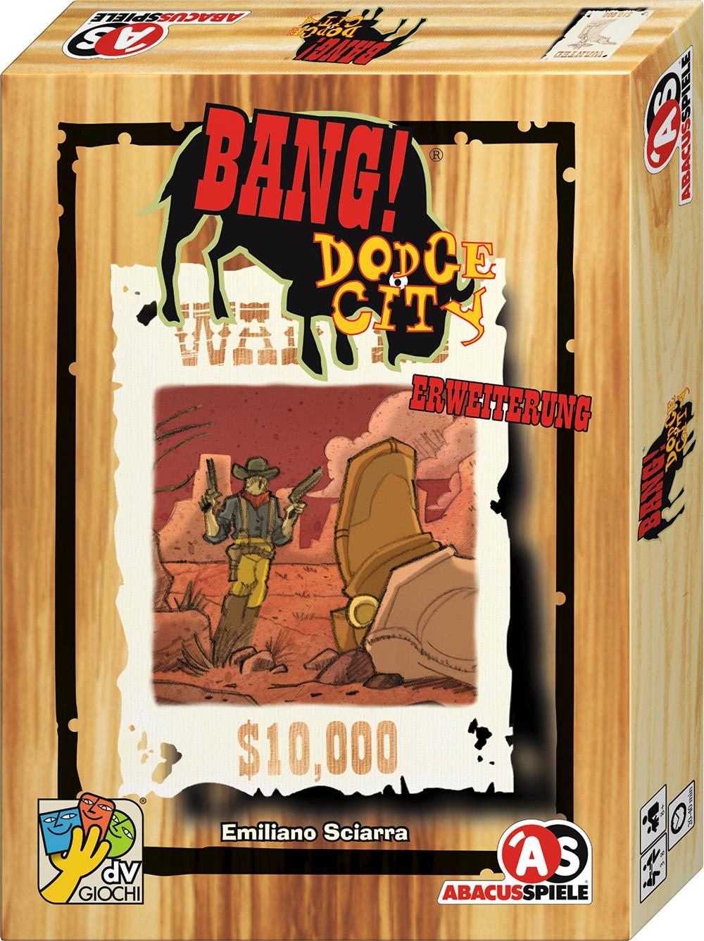 Vorderes Coverbild BANG! Dodge City Erweiterung