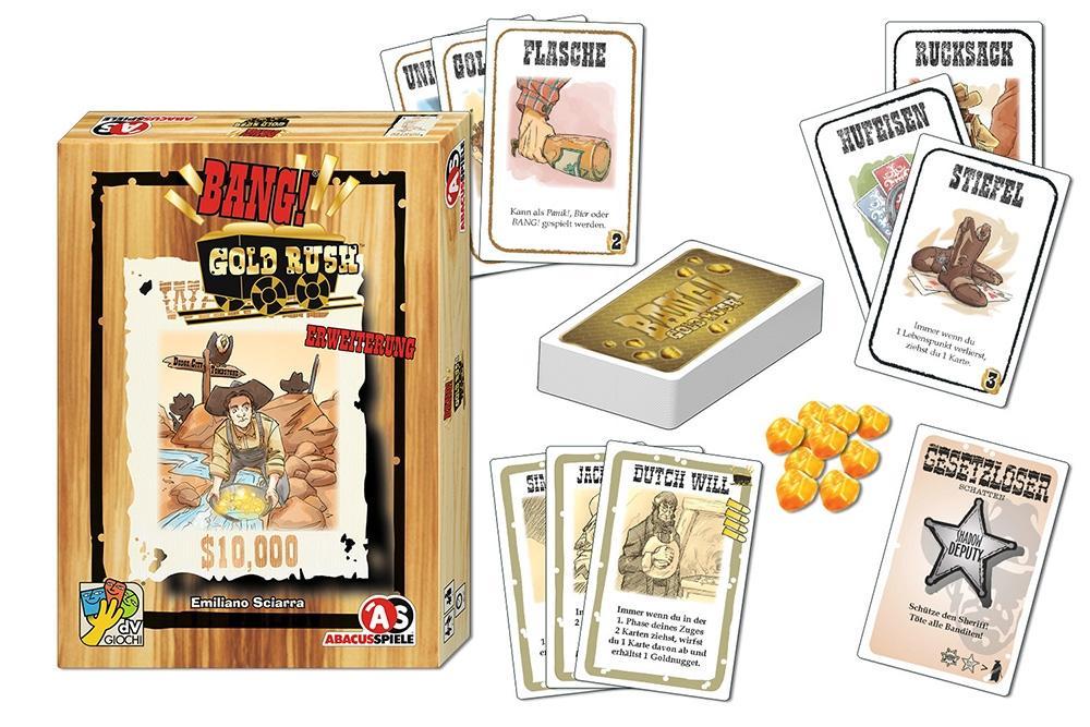 Beispielinhalt (Bild) BANG! Gold Rush Erweiterung