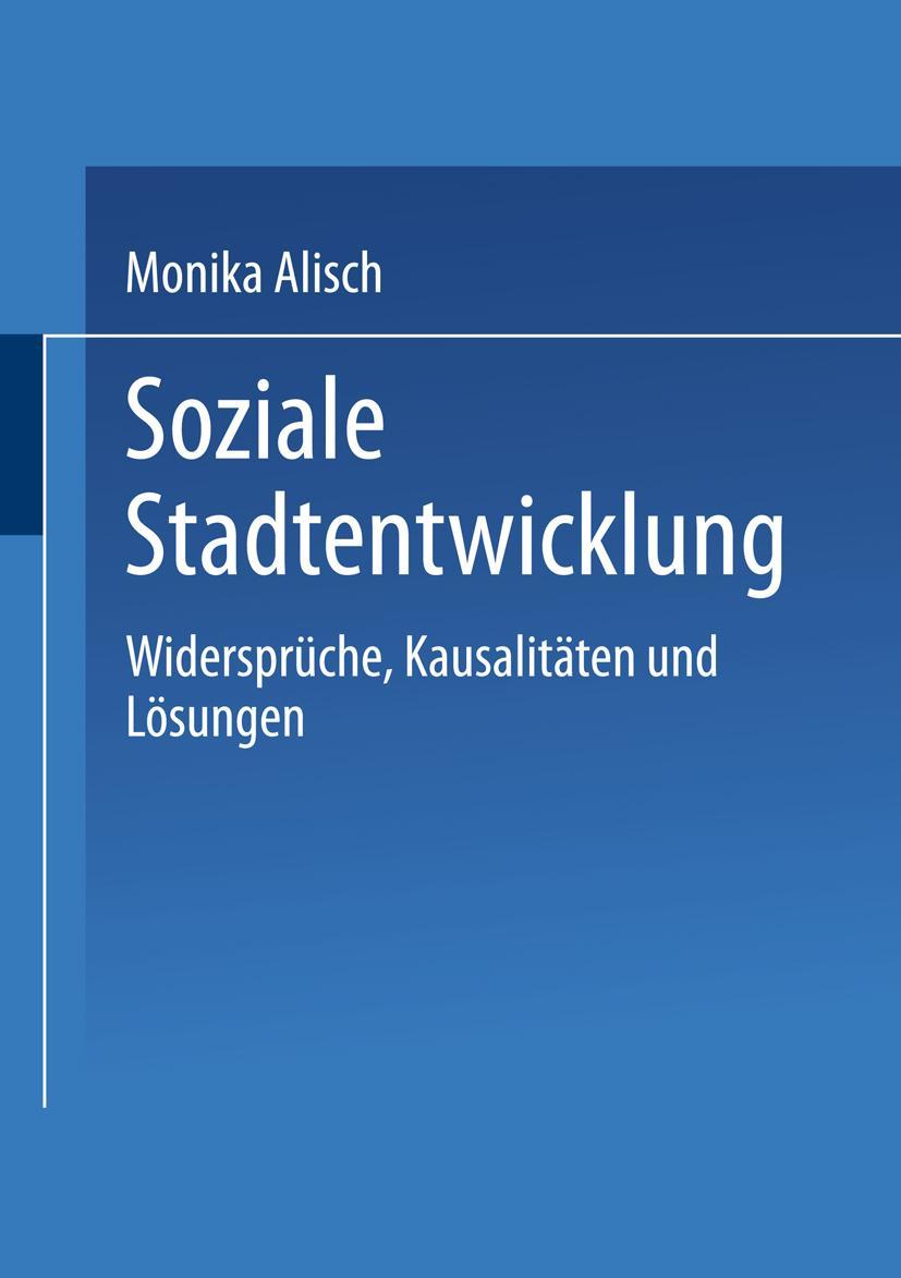 Vorderes Coverbild Soziale Stadtentwicklung