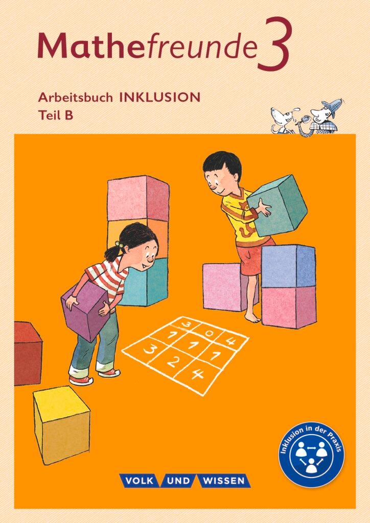 Vorderes Coverbild Mathefreunde 3. Schuljahr - Nord/Süd - Arbeitsbuch Inklusion - Teil A und B
