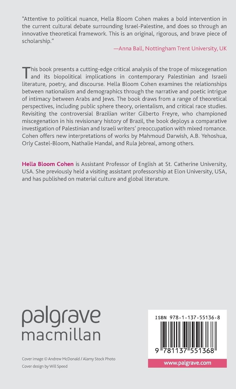 Rückseitencover The Literary Imagination in Israel-Palestine