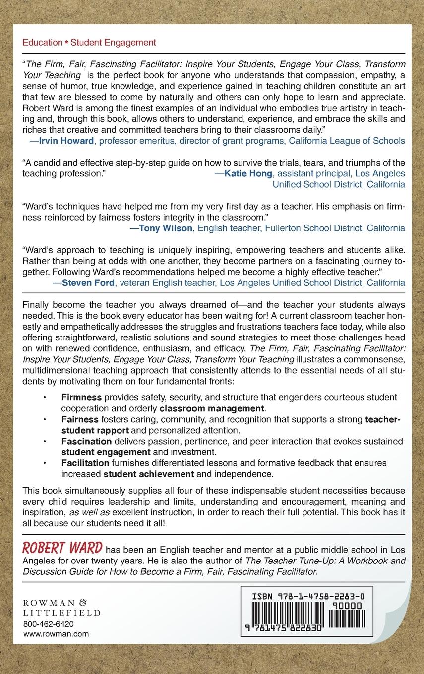 Rückseitencover Firm, Fair, Fascinating Facilitator