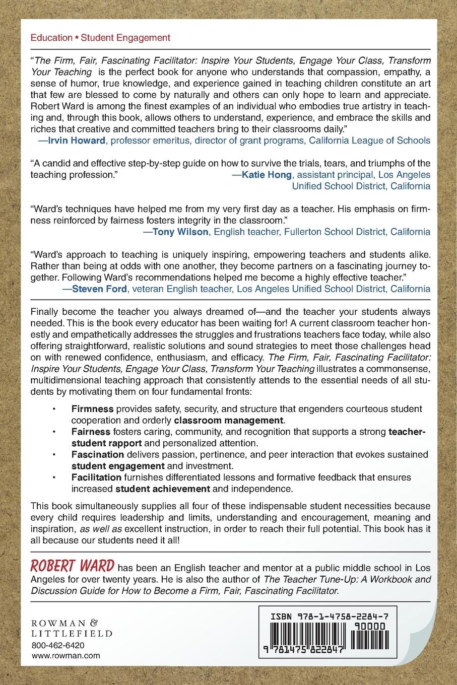 Rückseitencover Firm, Fair, Fascinating Facilitator