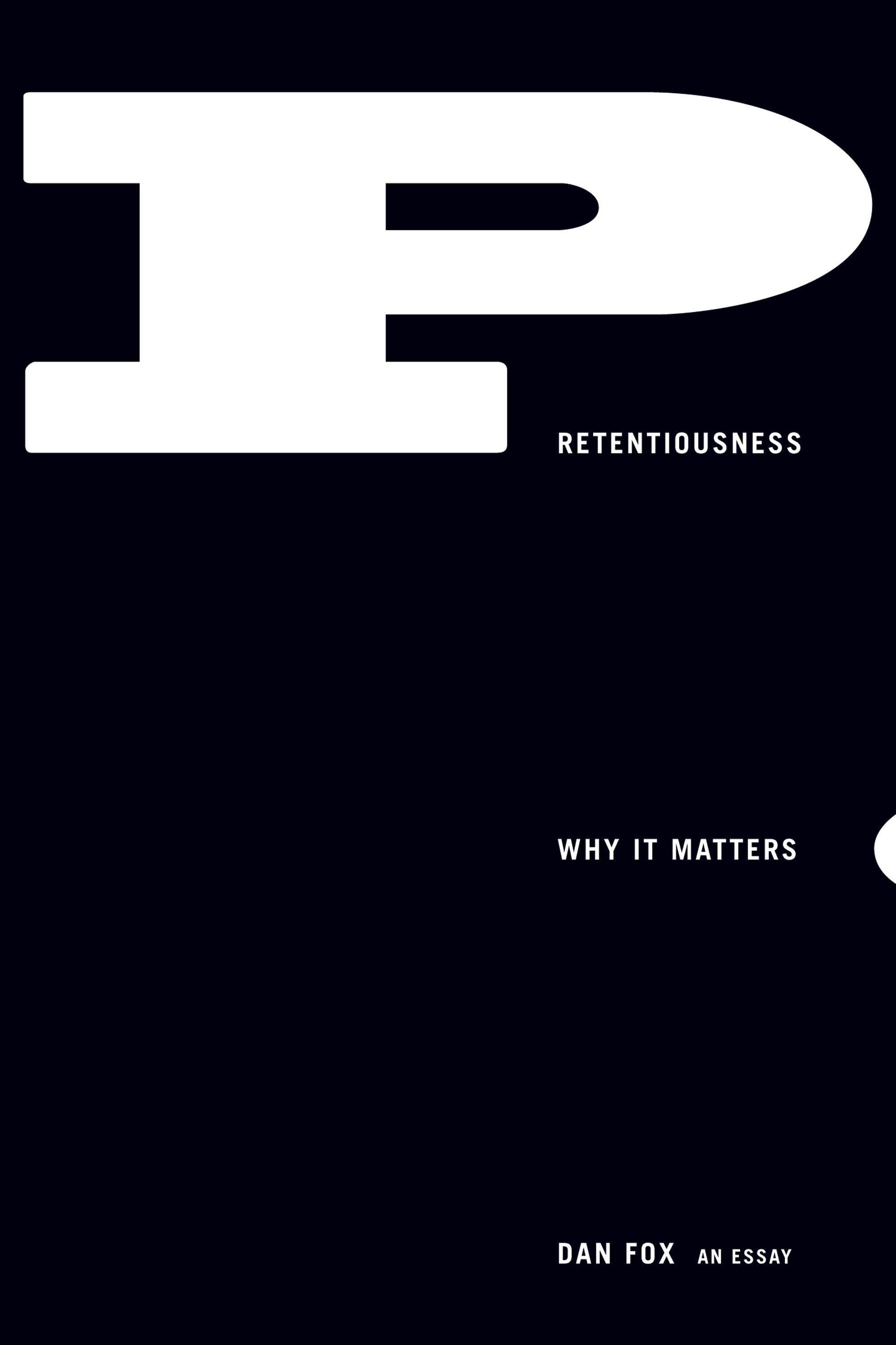 Vorderes Coverbild Pretentiousness
