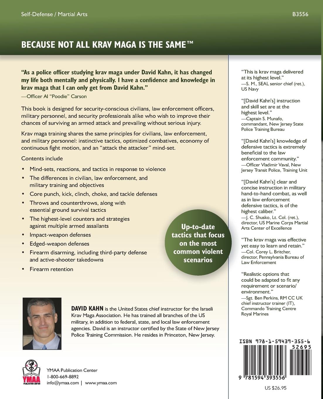 Rückseitencover Krav Maga Professional Tactics