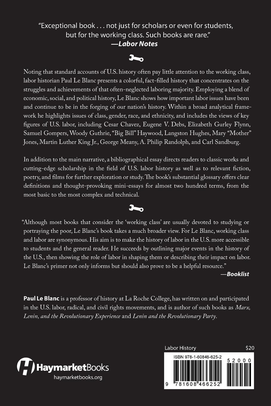 Rückseitencover A Short History of the U.S. Working Class