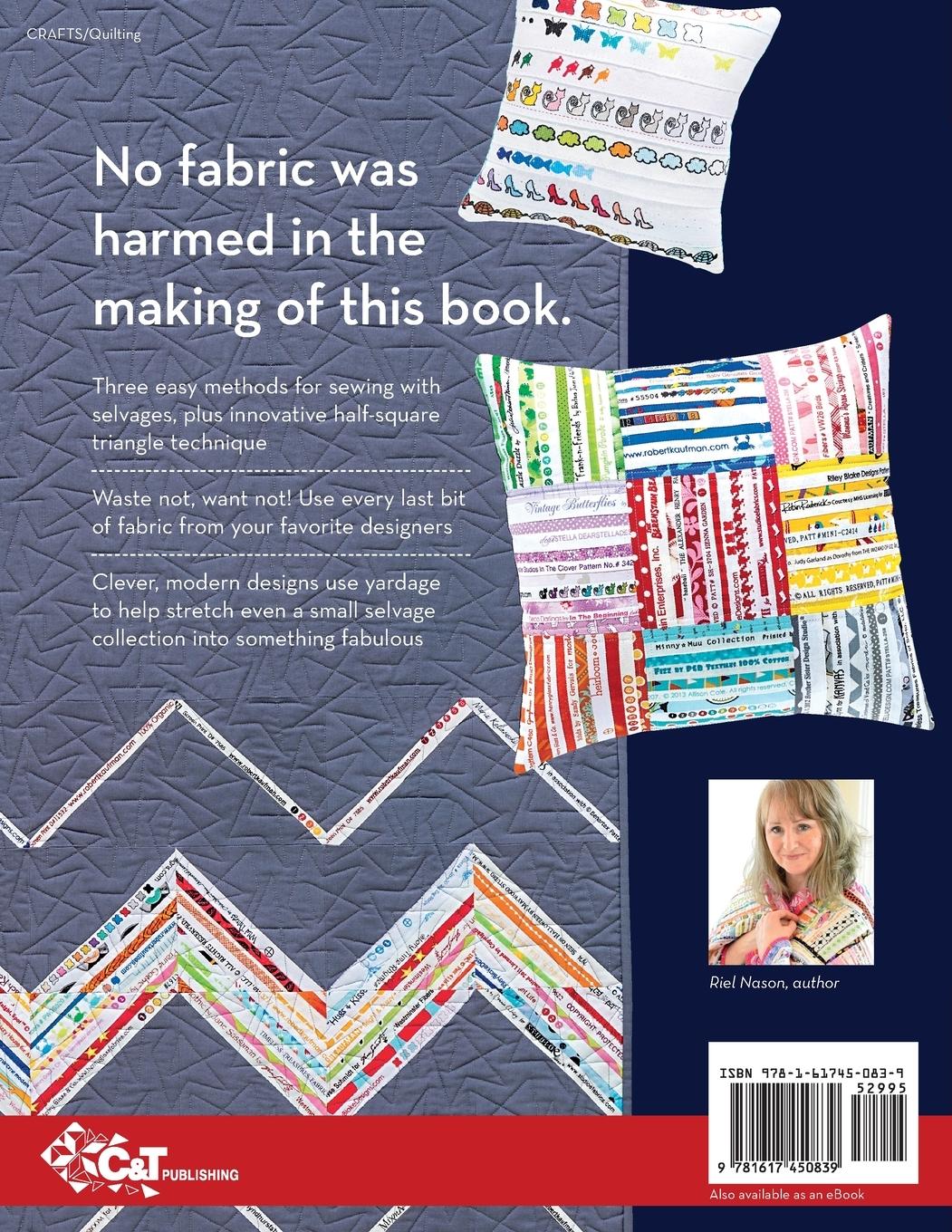 Rückseitencover Modern Selvage Quilting - Print-On-Demand Edition