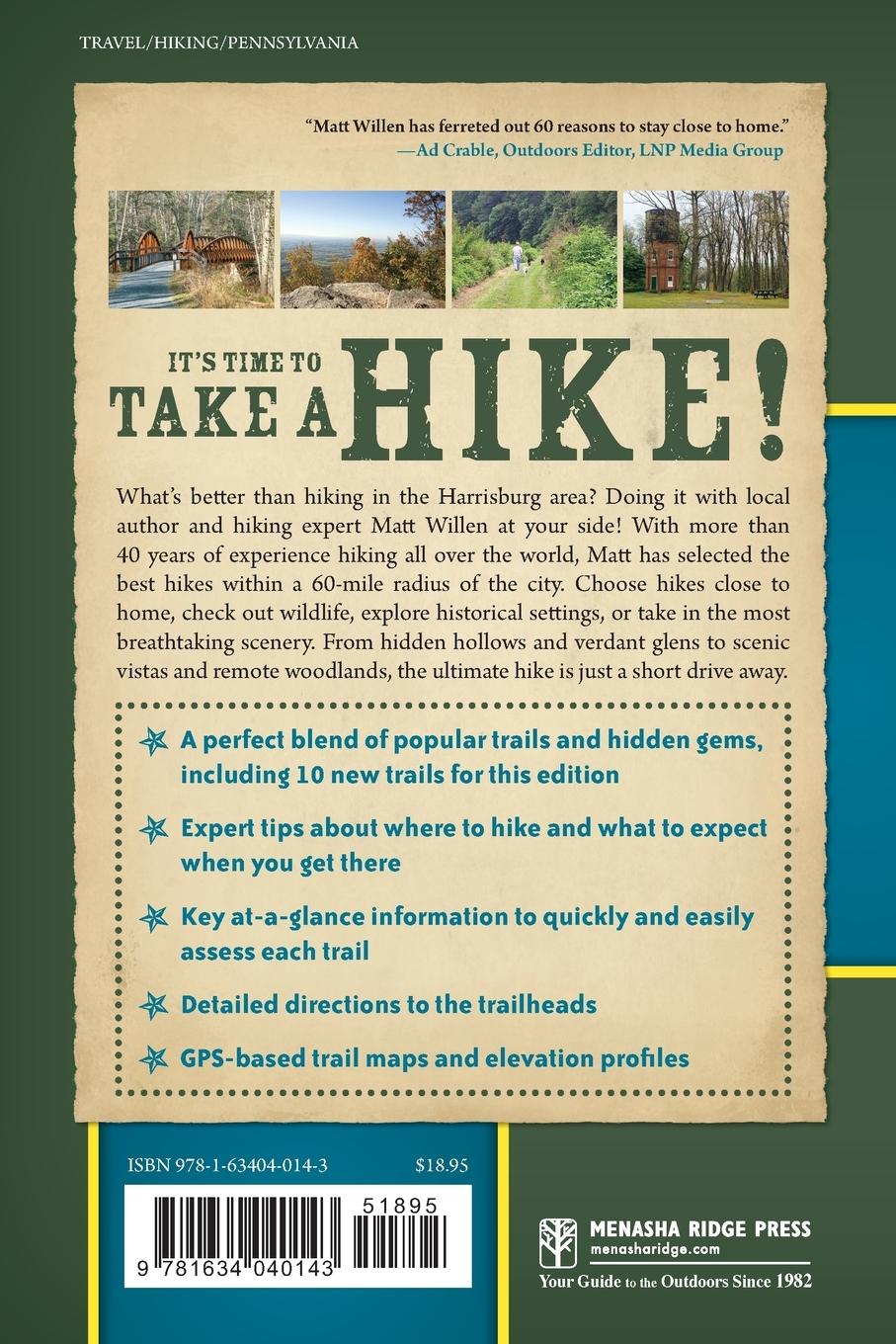 Rückseitencover 60 Hikes Within 60 Miles: Harrisburg