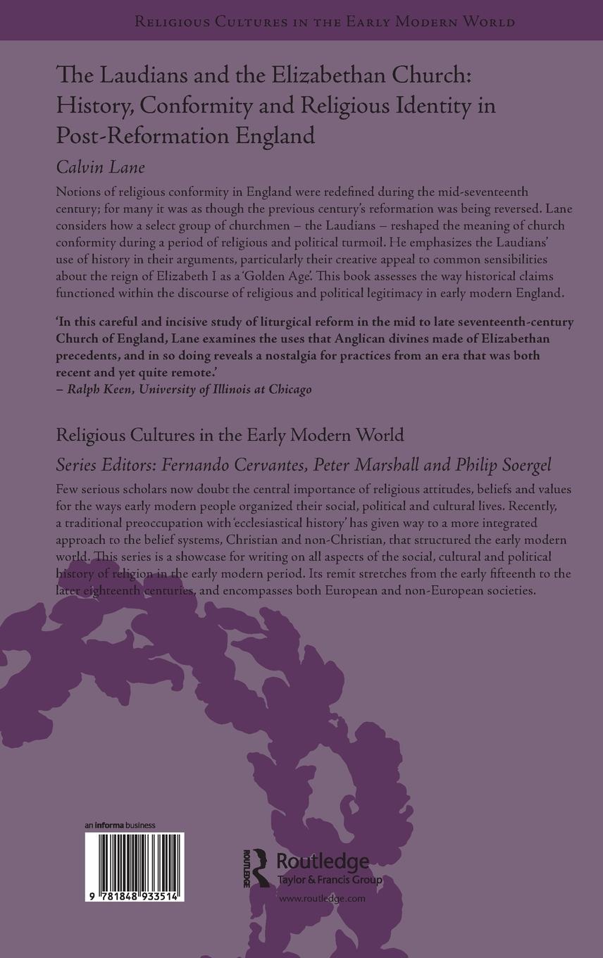 Rückseitencover The Laudians and the Elizabethan Church