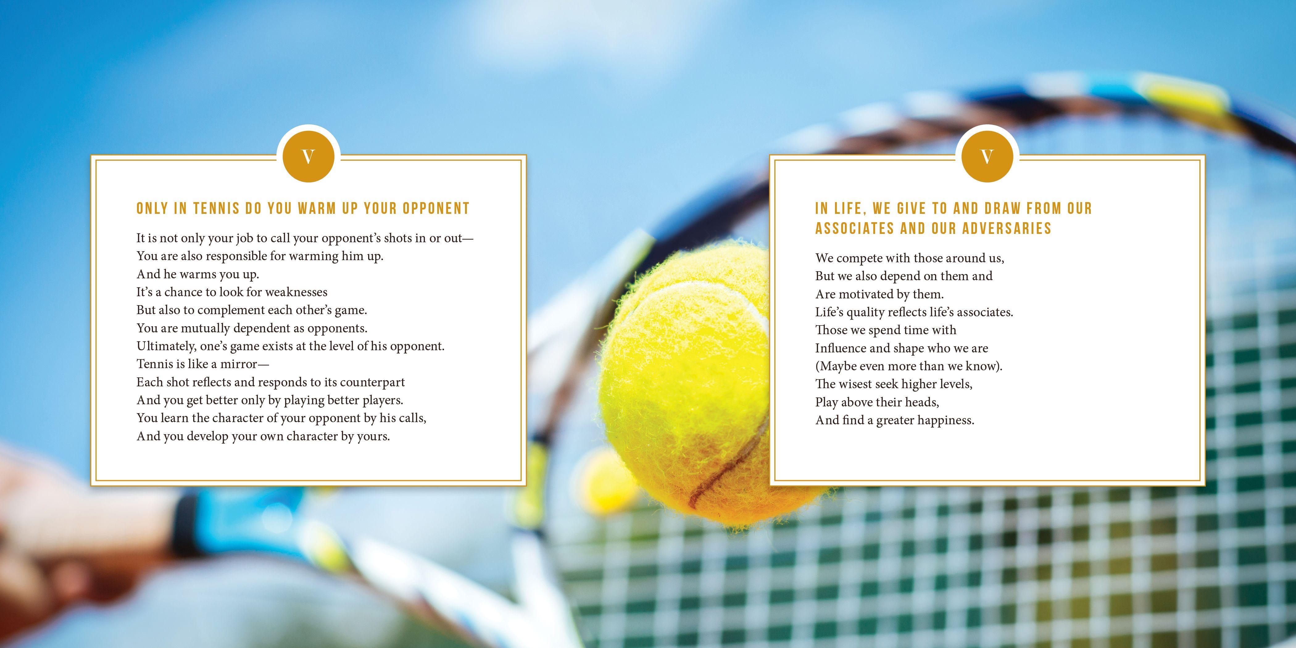 Beispielinhalt (Bild) Tennis and Life