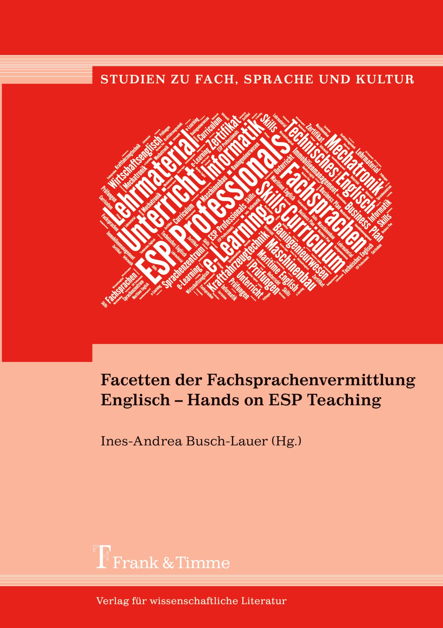 Vorderes Coverbild Facetten der Fachsprachenvermittlung Englisch - Hands on ESP Teaching