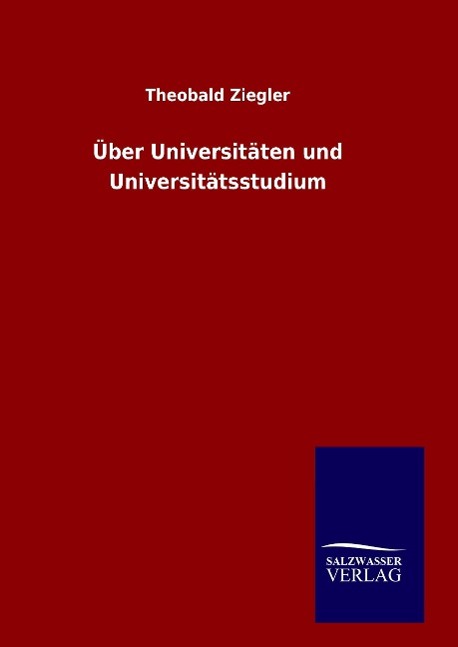 Vorderes Coverbild Über Universitäten und Universitätsstudium