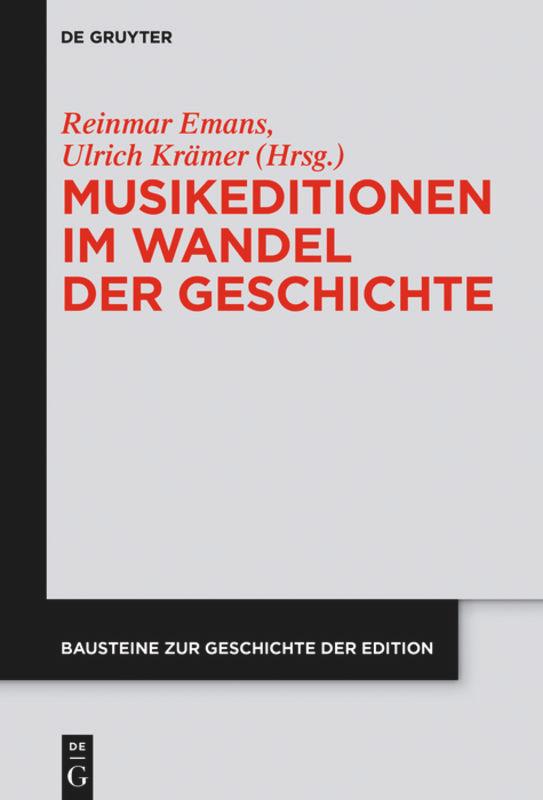 Vorderes Coverbild Musikeditionen im Wandel der Geschichte