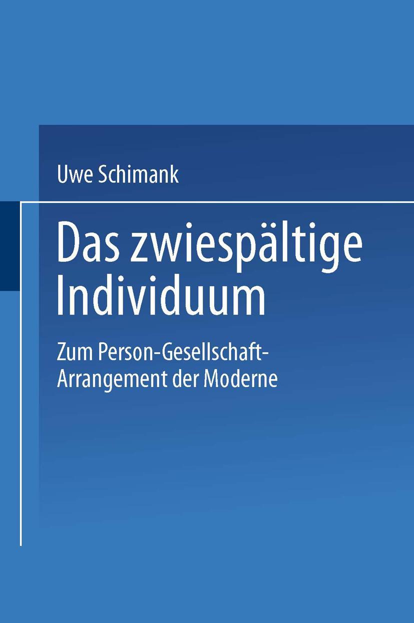 Vorderes Coverbild Das zwiespältige Individuum