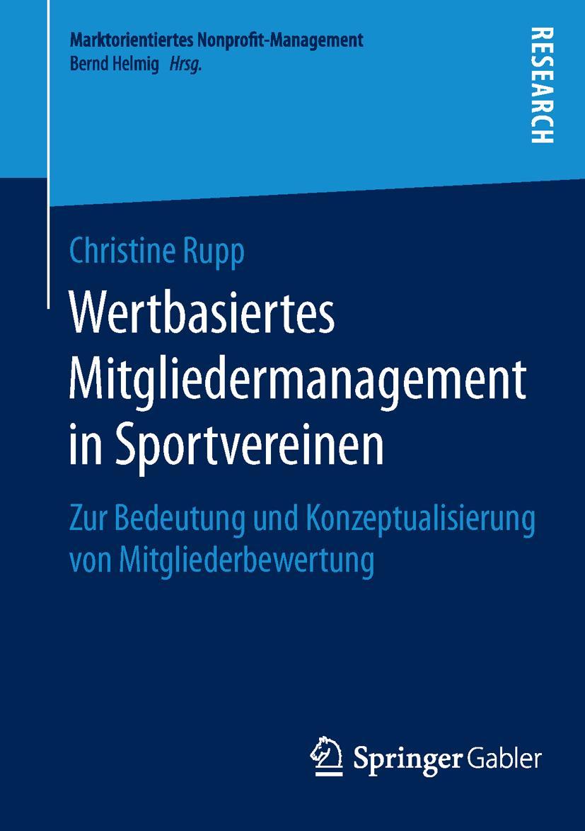 Vorderes Coverbild Wertbasiertes Mitgliedermanagement in Sportvereinen