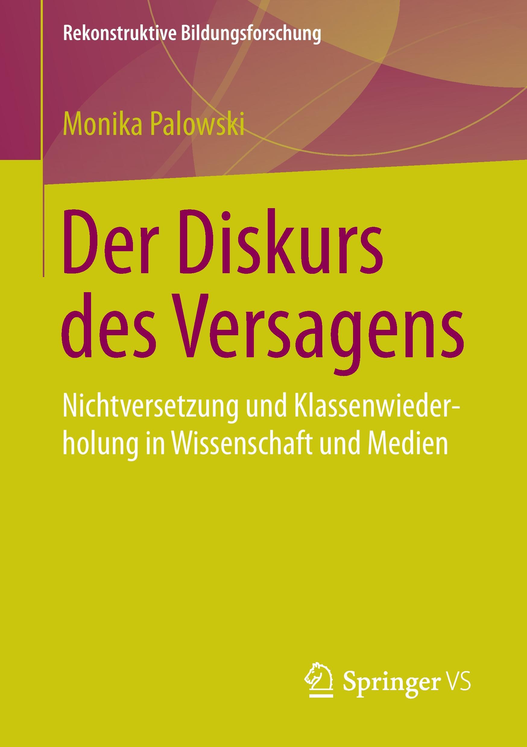 Vorderes Coverbild Der Diskurs des Versagens