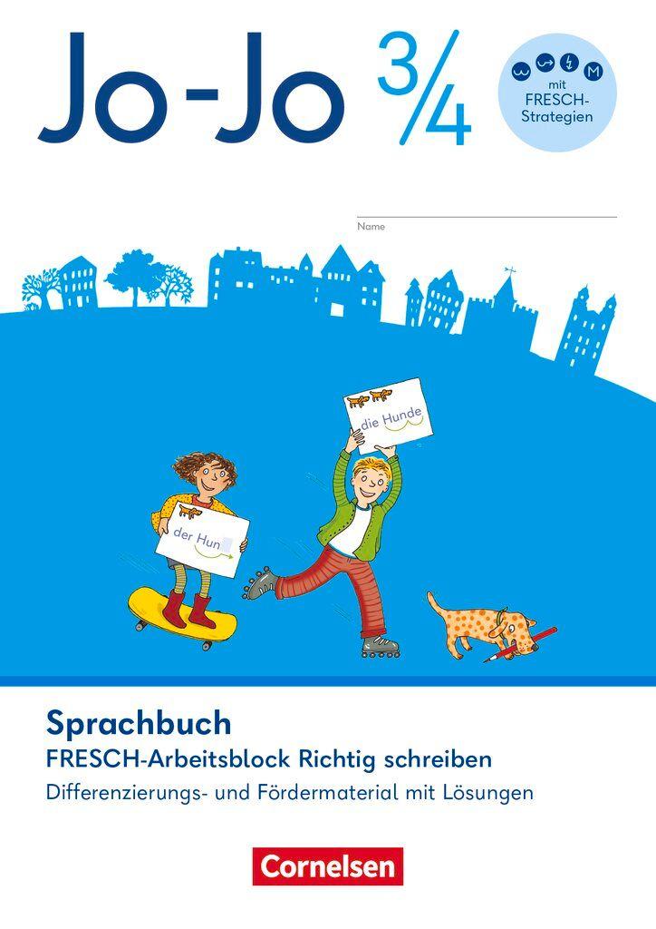 Vorderes Coverbild Jo-Jo Sprachbuch - Aktuelle allgemeine Ausgabe. 3./4. Schuljahr - Arbeitsblock