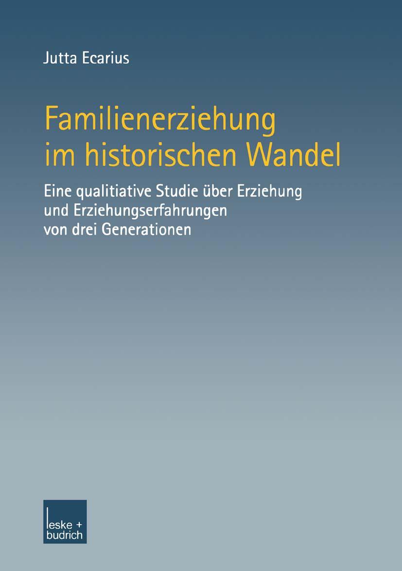 Vorderes Coverbild Familienerziehung im historischen Wandel