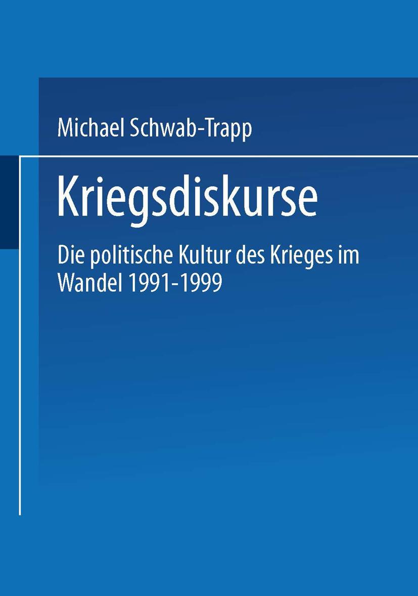 Vorderes Coverbild Kriegsdiskurse