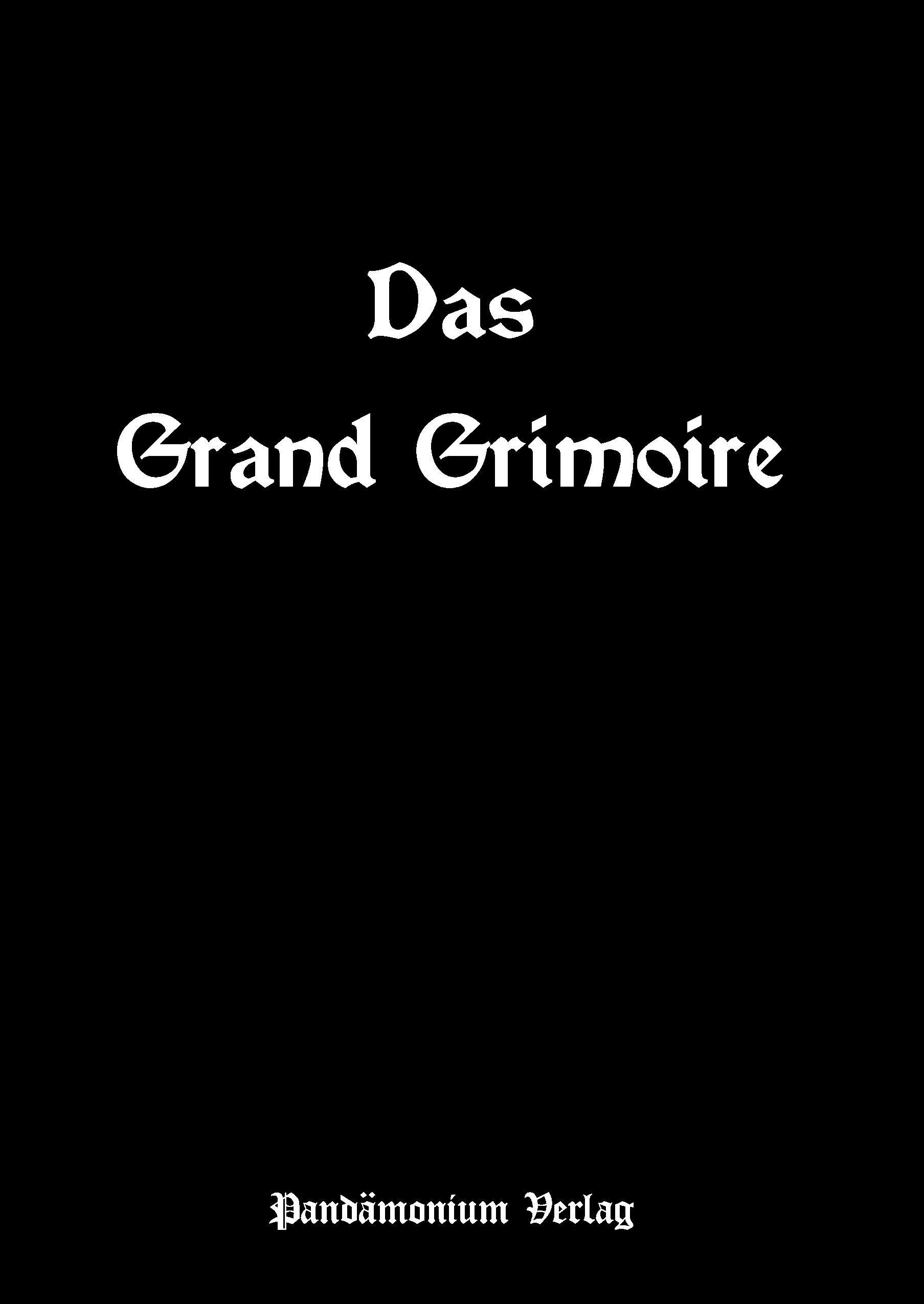 Vorderes Coverbild Das Grand Grimoire