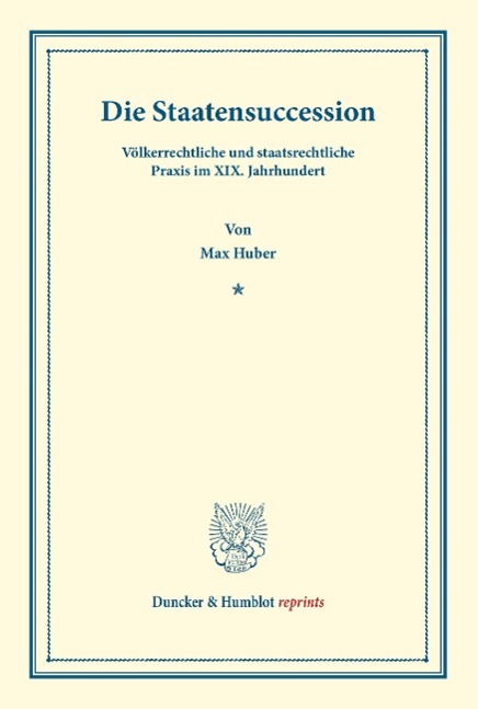 Vorderes Coverbild Die Staatensuccession