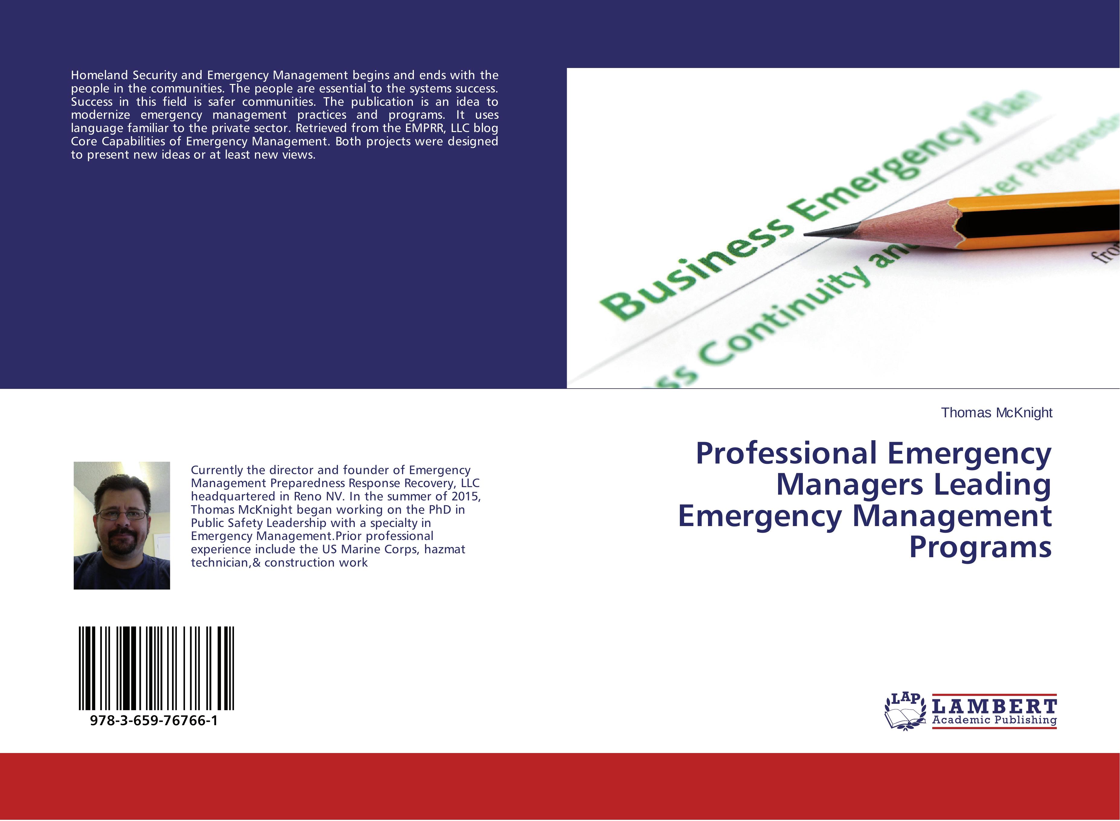 Vorderes Coverbild Professional Emergency Managers Leading Emergency Management Programs
