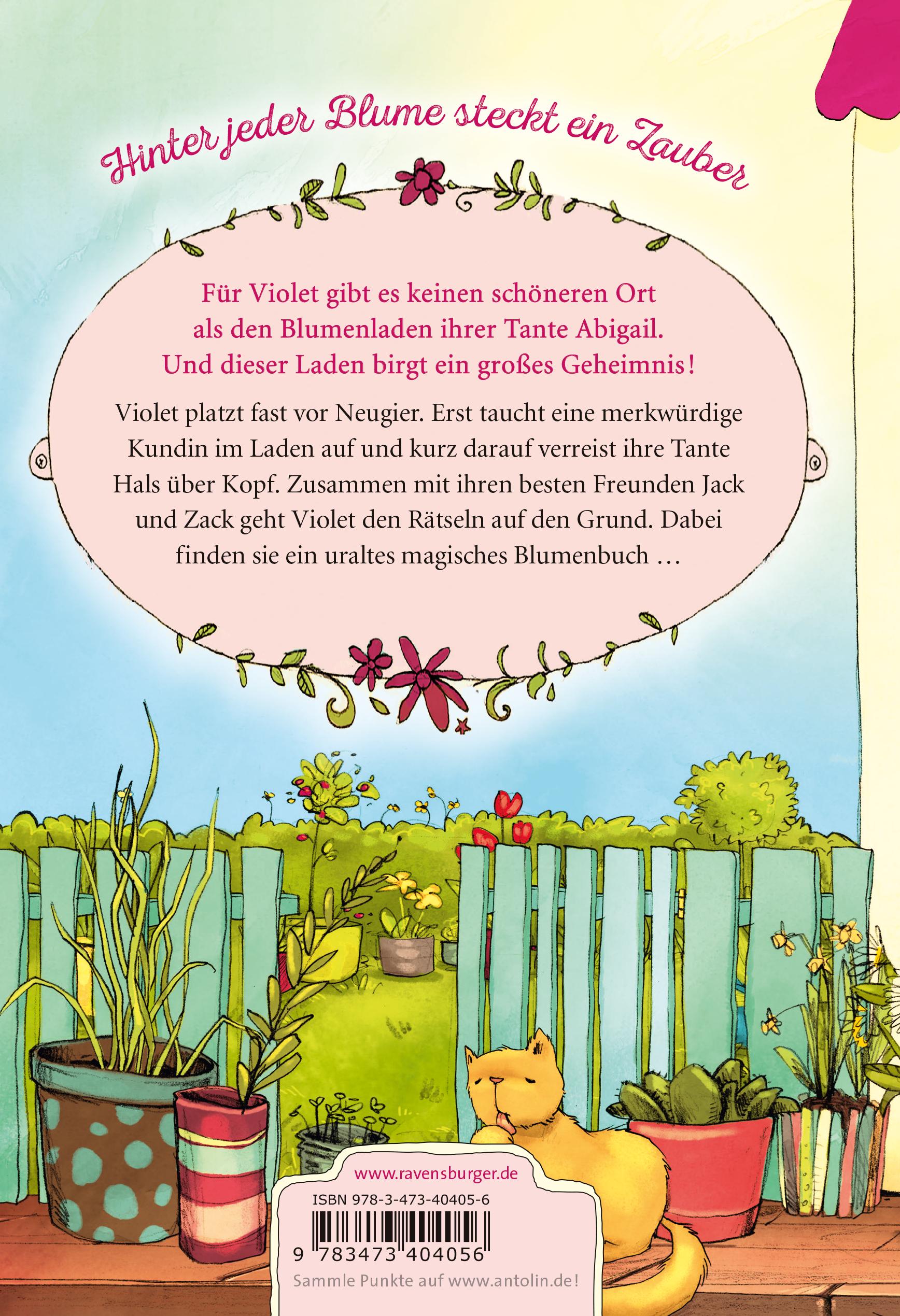 Rückseitencover Der magische Blumenladen 01: Ein Geheimnis kommt selten allein
