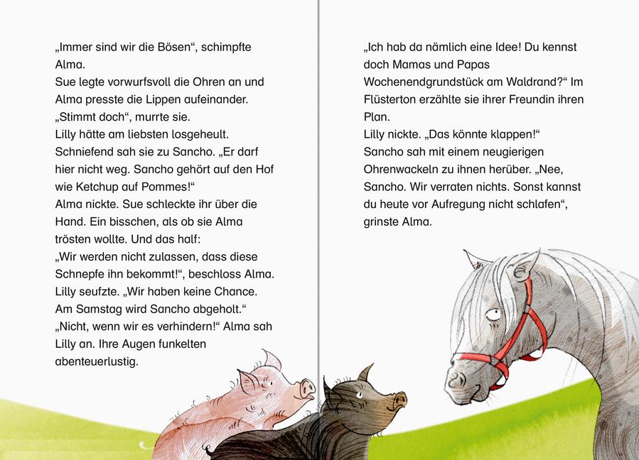 Beispielinhalt (Bild) Die Hufeisenbande - Leserabe 3. Klasse - Erstlesebuch für Kinder ab 8 Jahren