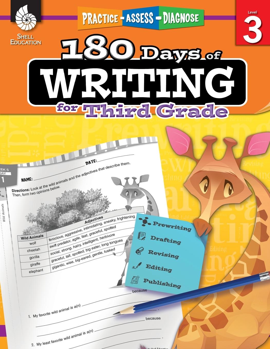 Vorderes Coverbild 180 Days of Writing for Third Grade