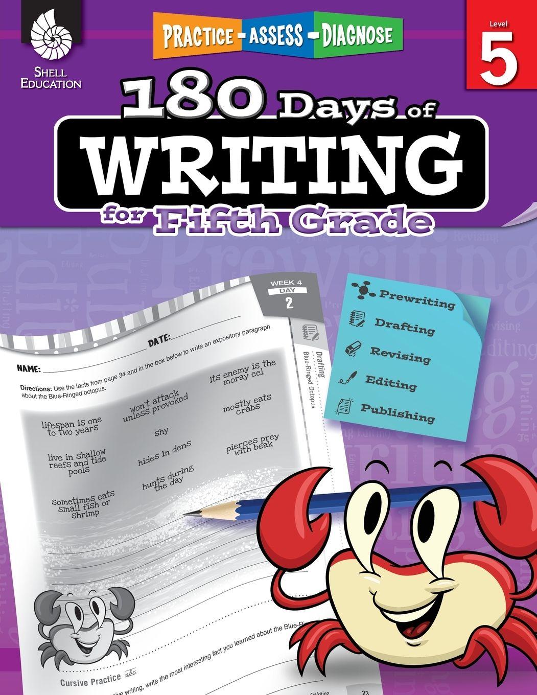 Vorderes Coverbild 180 Days of Writing for Fifth Grade