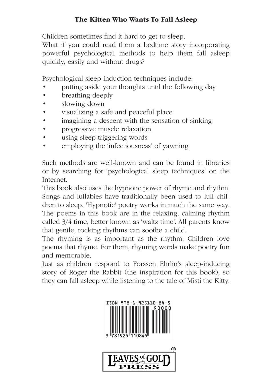 Rückseitencover The Kitten Who Wants To Fall Asleep