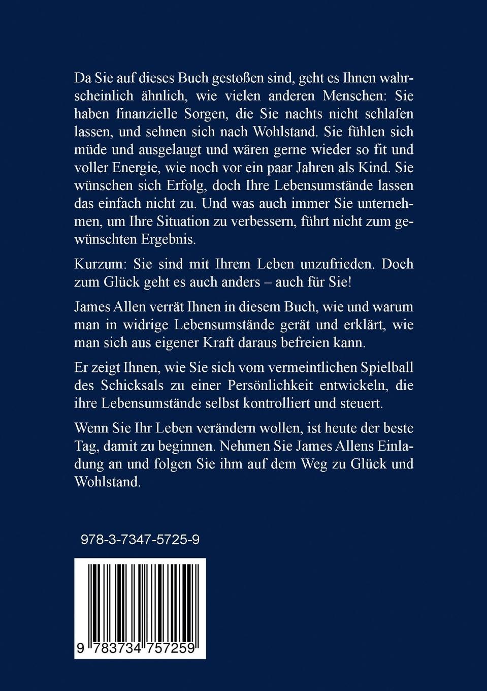 Rückseitencover Der Weg zu Glück und Wohlstand