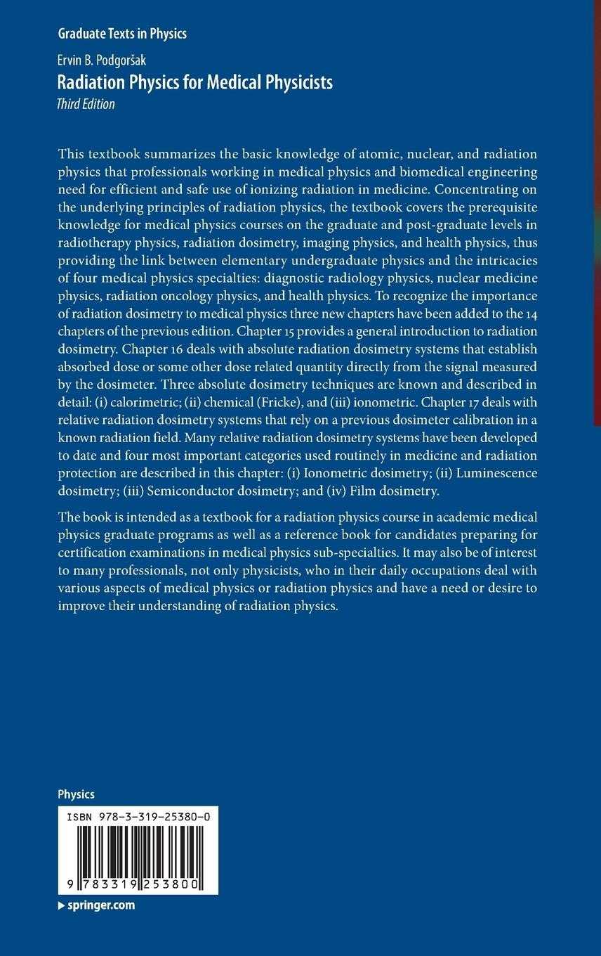Rückseitencover Radiation Physics for Medical Physicists