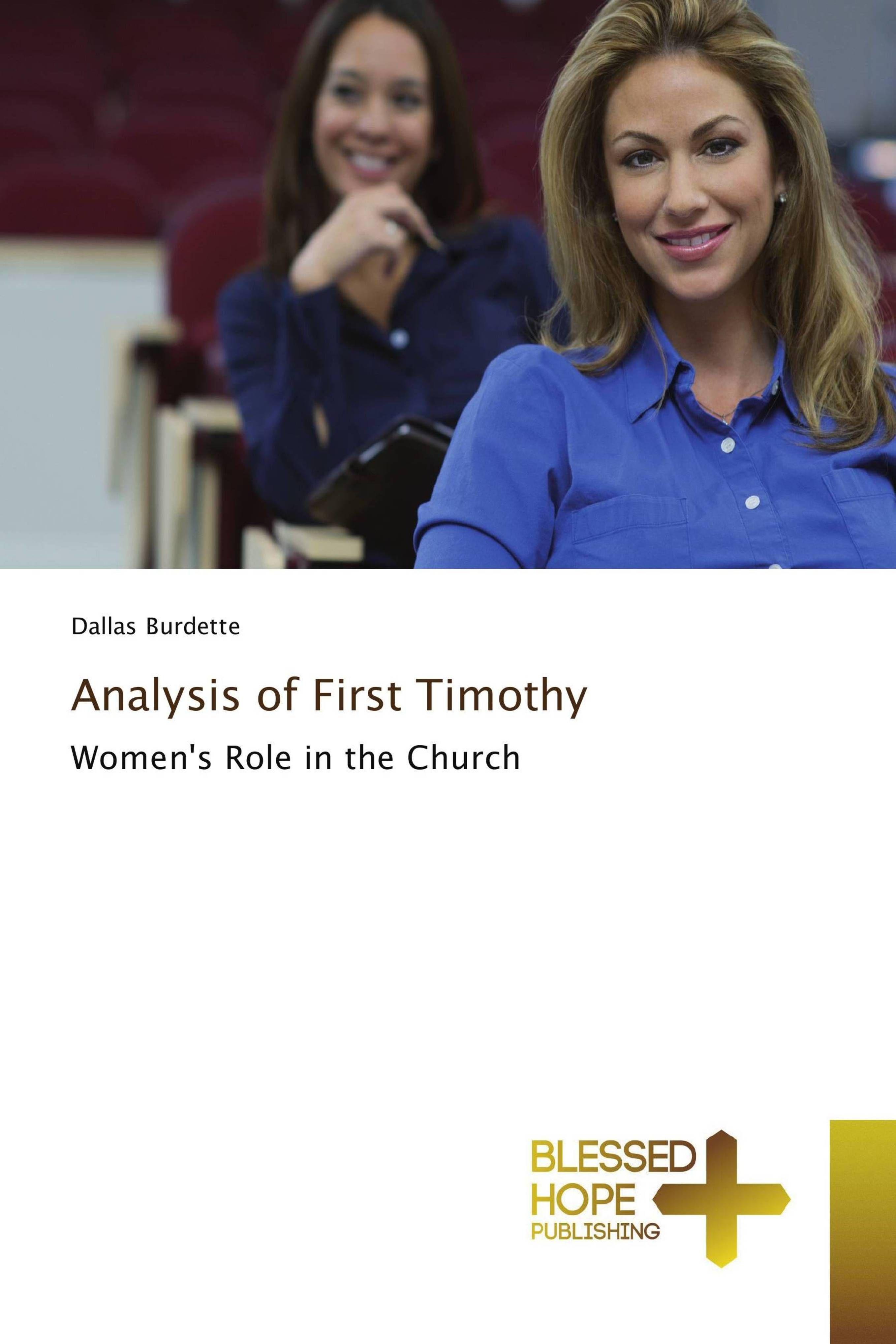 Vorderes Coverbild Analysis of First Timothy