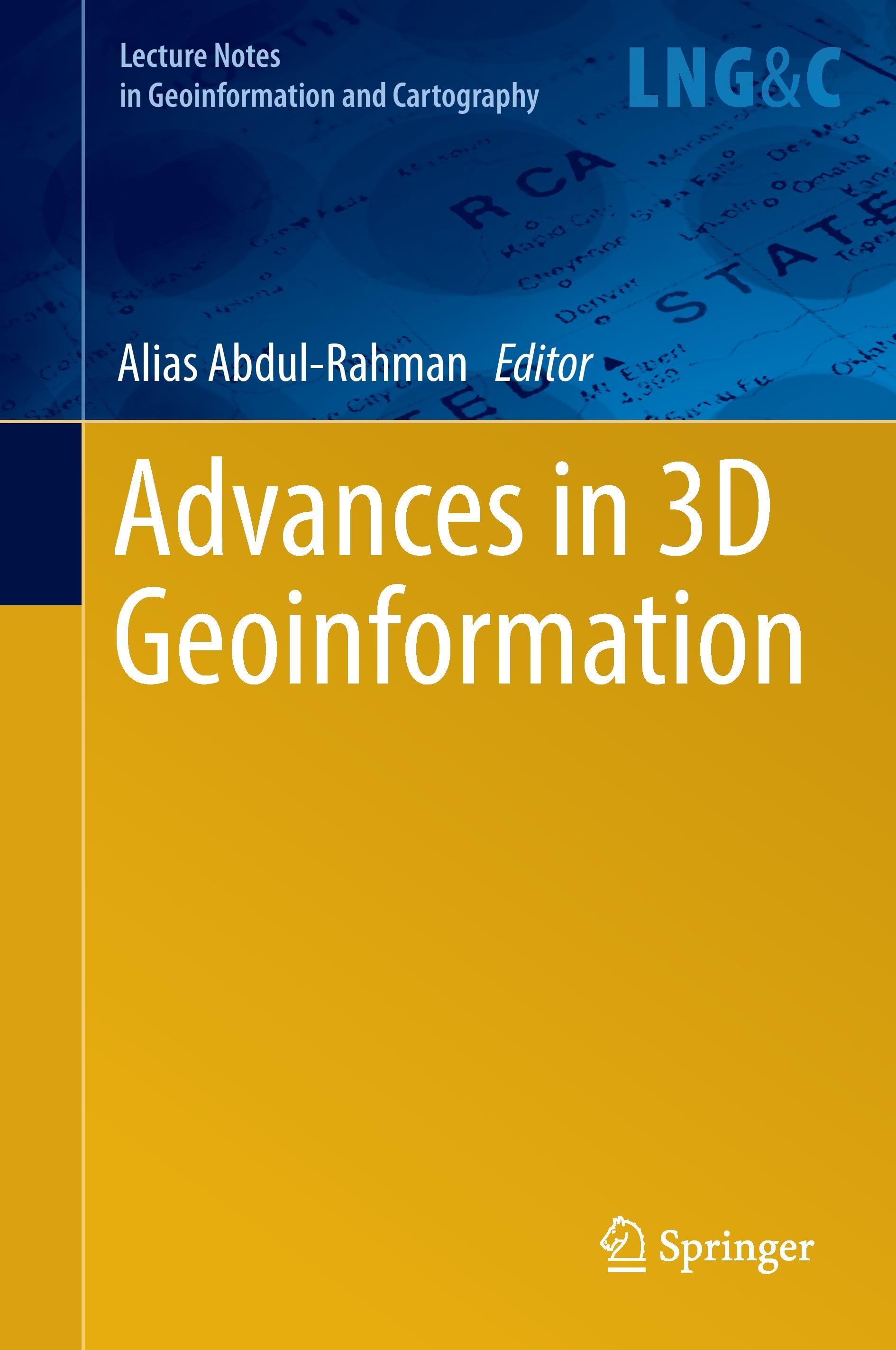 Vorderes Coverbild Advances in 3D Geoinformation