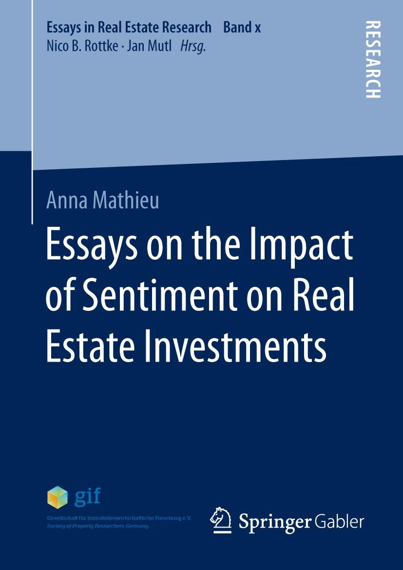 Vorderes Coverbild Essays on the Impact of Sentiment on Real Estate Investments