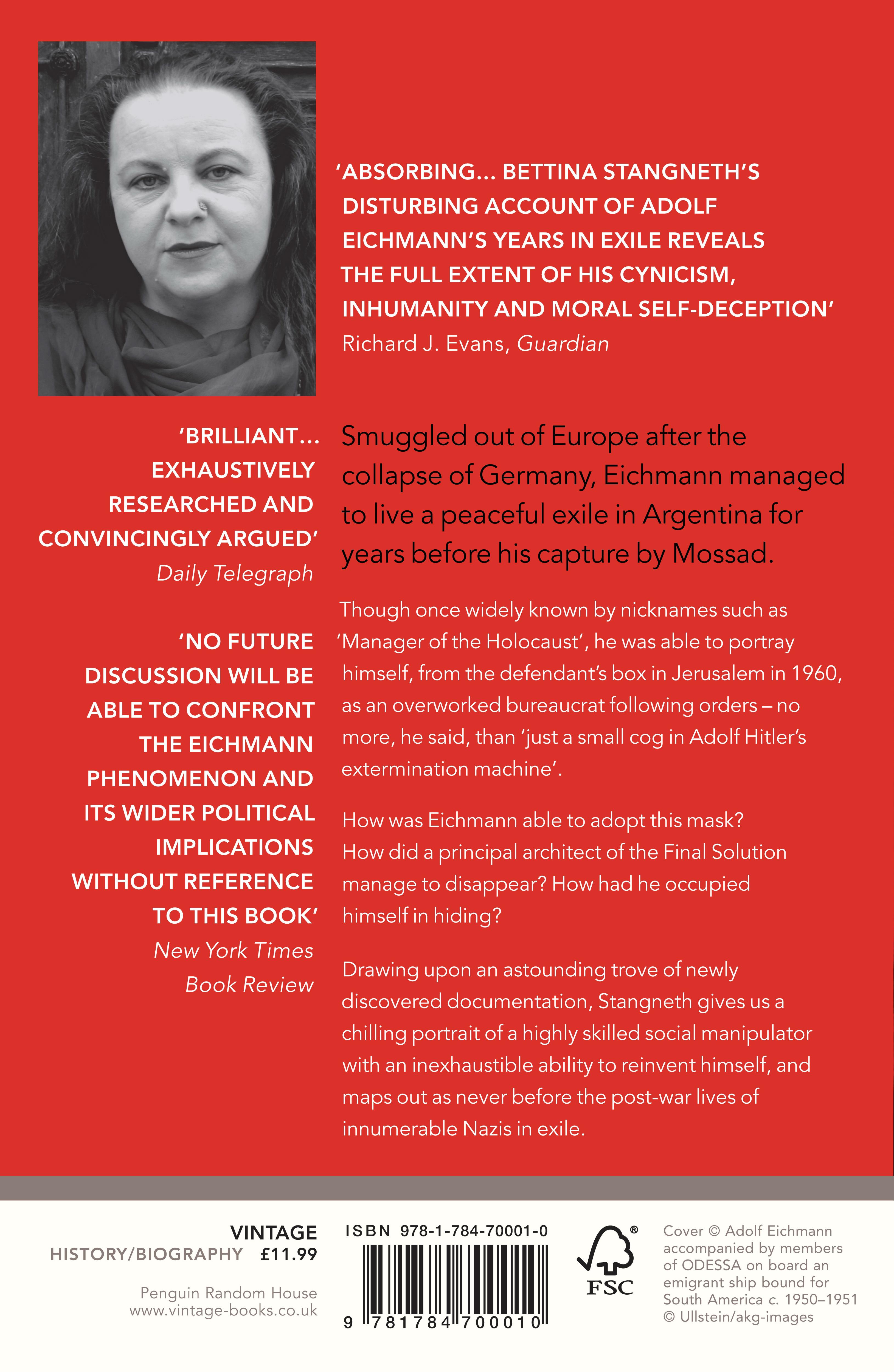 Rückseitencover Eichmann before Jerusalem