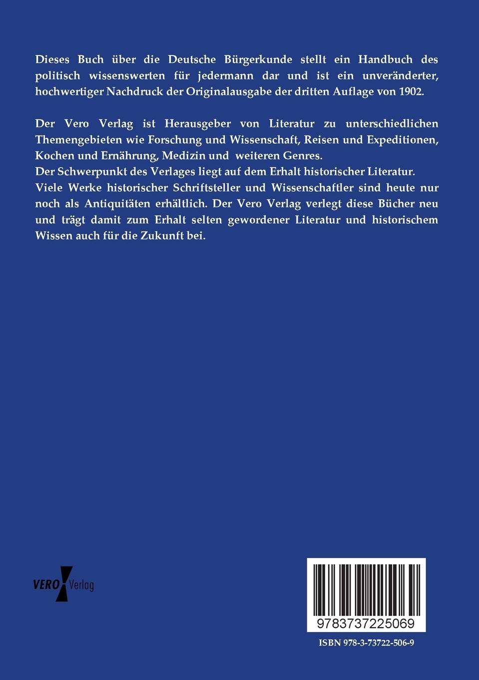 Rückseitencover Deutsche Bürgerkunde